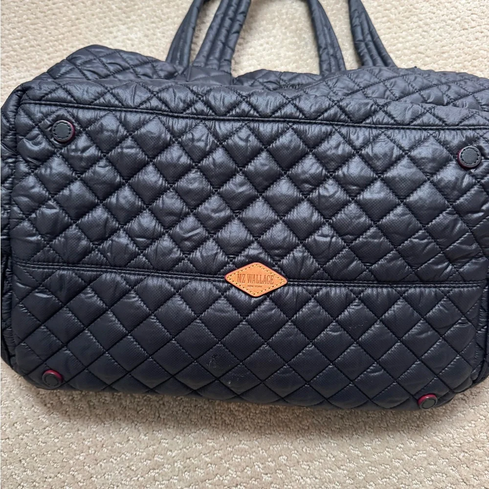 MZ Wallace Charcoal Quilted Tote - Picture 3 of 4